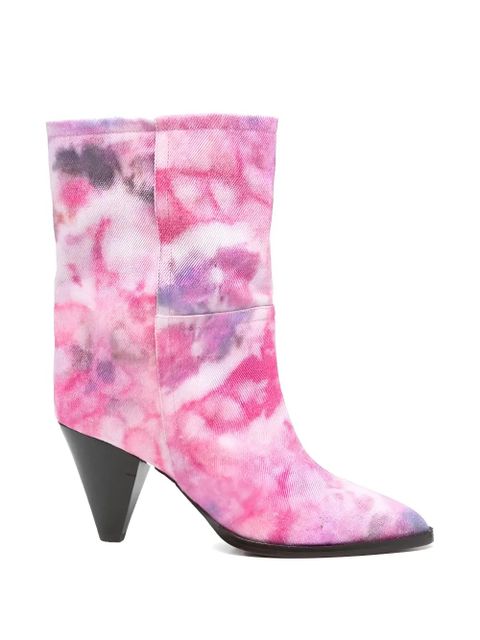 ISABEL MARANT tie-dye pointed boots - Pink - zdjęcie produktu nr 1