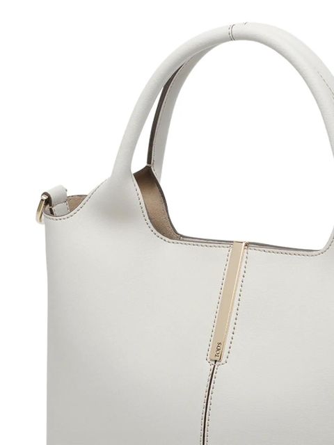 Tod's adaptable strap leather shopping bag - Neutrals