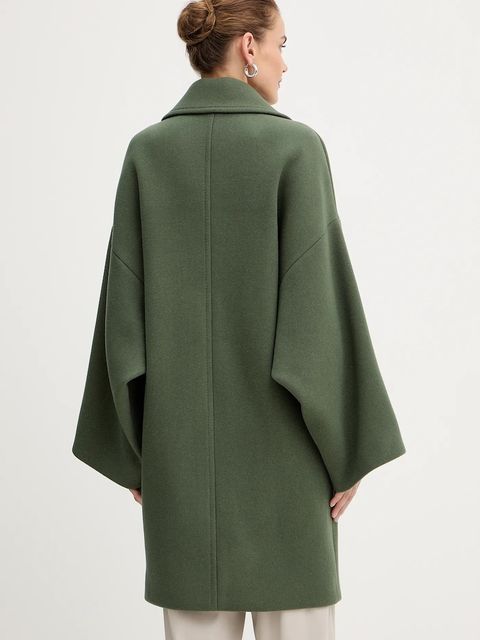 MAX&Co. płaszcz z dodatkiem wełny kolor zielony 2526086114200 - zdjęcie produktu nr 2