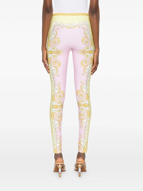 Versace printed leggings - Pink