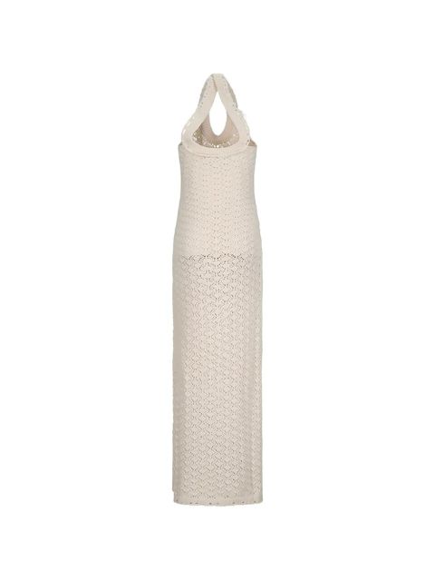 Blumarine halterneck dress - Neutrals - zdjęcie produktu nr 2