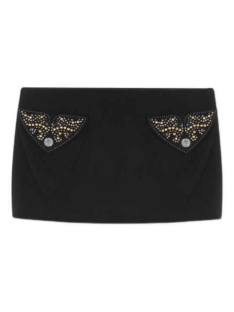 Versace embellished-pocket mini skirt - Black - zdjęcie produktu nr 1