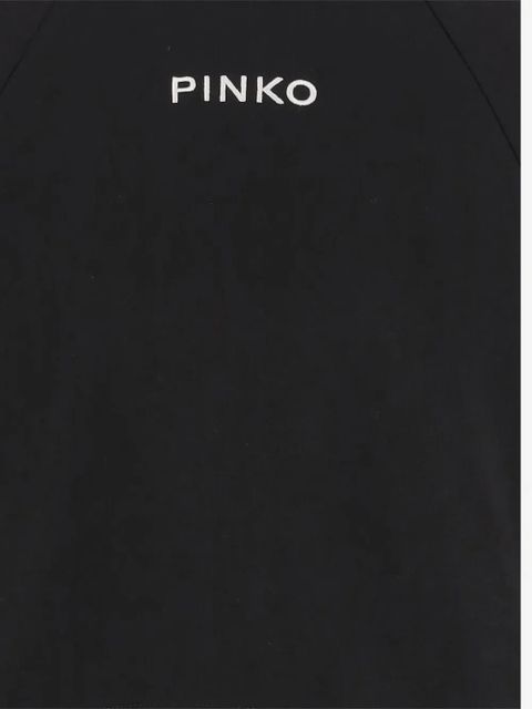 PINKO logo-embroidered hoodie - Black - zdjęcie produktu nr 2