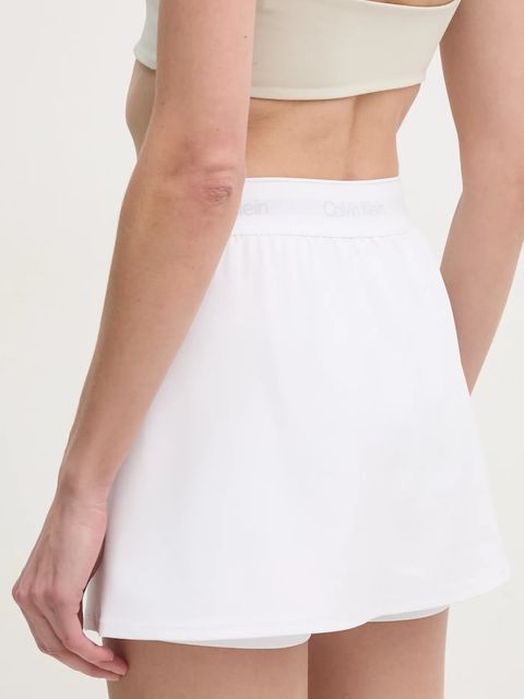 Calvin Klein Performance spódnica sportowa kolor biały mini prosta