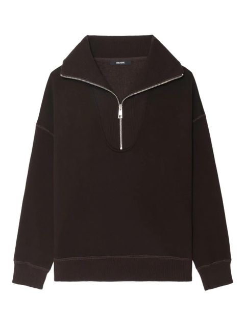 Zadig&Voltaire half-zip polo top - Brown - zdjęcie produktu nr 1