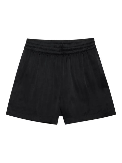ANINE BING Kam elasticated-waist shorts - Black - zdjęcie produktu nr 1