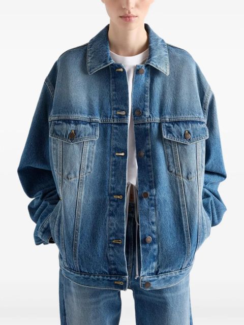 Prada denim blouson jacket - F0V3N LIGHT BLUE