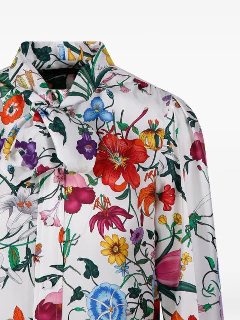 Gucci floral-print shirt - White