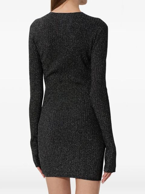 AMIRI keyhole long-sleeve mini dress - Black