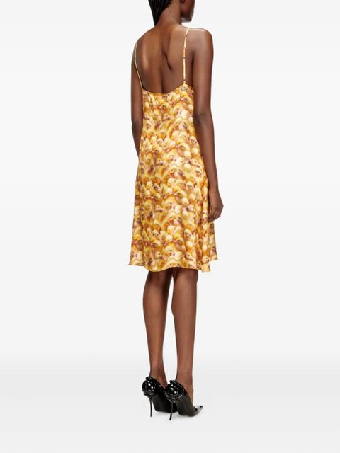 Diesel D-Ulcet print midi dress - Yellow