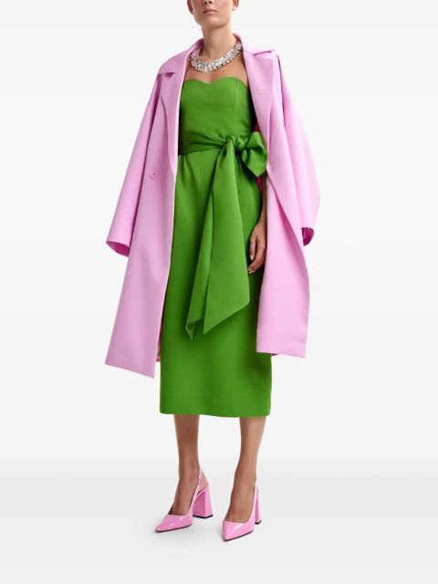 Essentiel Antwerp Juror sleeveless tie-detail midi dress - Green