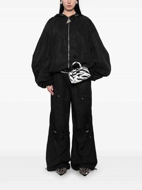 The Attico hooded bomber jacket - Black