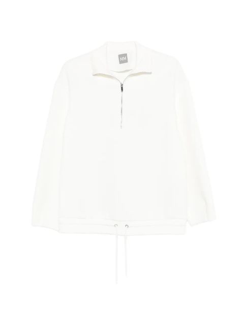 Max Mara zip-up drawstring sweatshirt - White - zdjęcie produktu nr 1