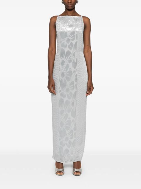SIR. floral-print maxi dress - Silver