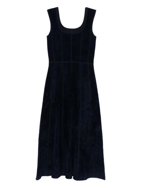 Maje panelled midi dress - Blue