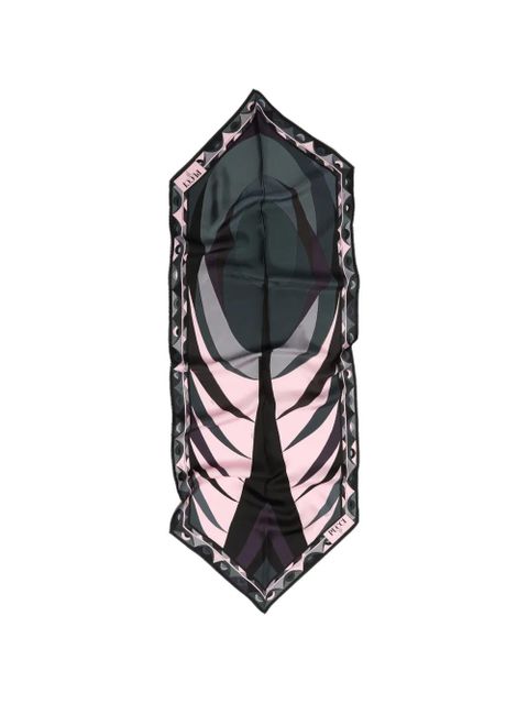 PUCCI graphic-print silk scarf - Grey - zdjęcie produktu nr 1