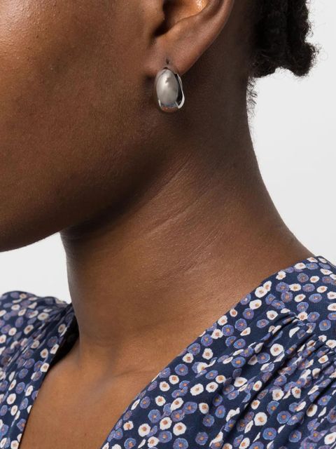 ISABEL MARANT Shiny Crescent hoop earrings - Silver - zdjęcie produktu nr 2