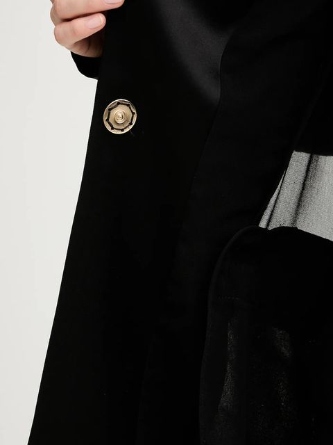 Pinko marynarka kolor czarny jednorzędowa gładka 105604 A2RA