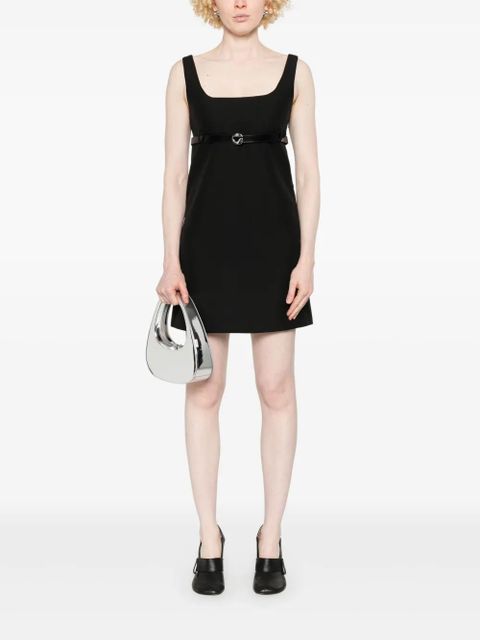 Coperni belted tailored mini dress - Black