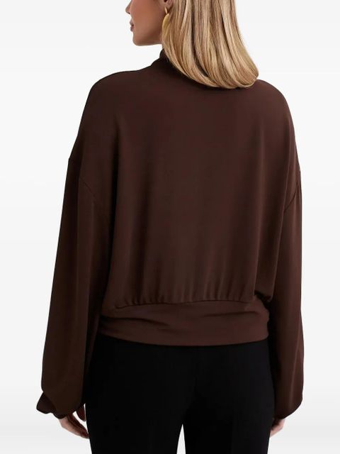 Aya Muse buttoned polo top - Brown