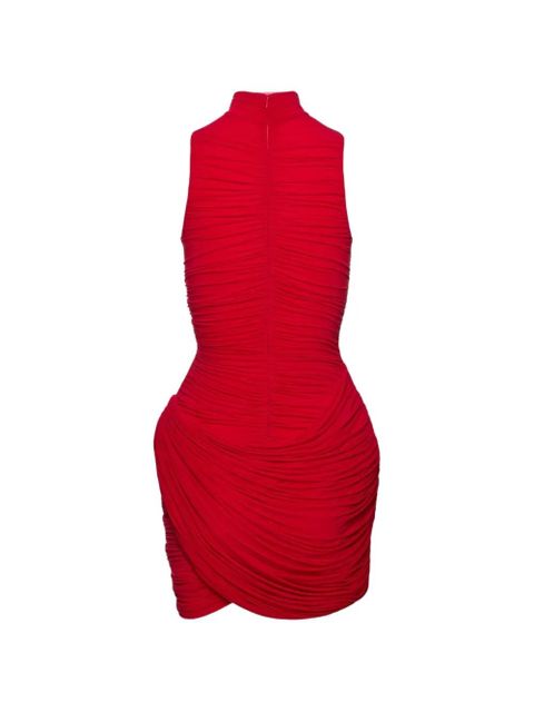 Magda Butrym flower draped mini dress - Red