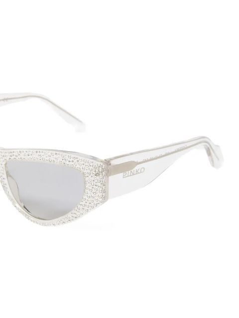 PINKO cat-eye embellishment sunglasses - Grey