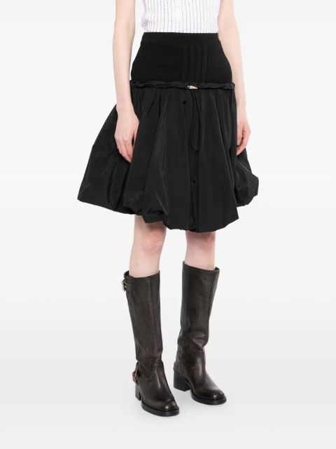 The Attico ruffled mini skirt - Black