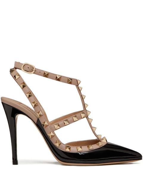 Valentino Garavani 100mm Rockstud caged pumps - Black - zdjęcie produktu nr 1