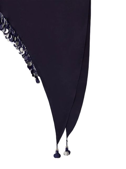 ISABEL MARANT Layla sequin-embellished scarf - Blue