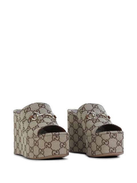 Gucci horsebit platform sandals - Neutrals - zdjęcie produktu nr 2