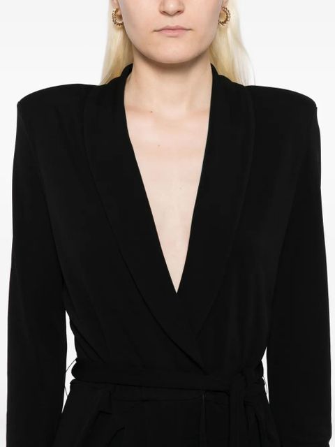 TOM FORD long-sleeves wrap dress - Black