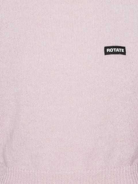 ROTATE BIRGER CHRISTENSEN padded-shoulder knit vest - Pink