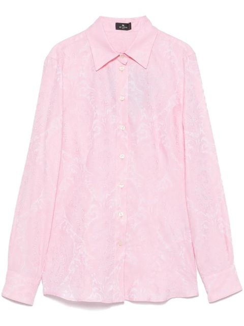 ETRO paisley-jacquard shirt - Pink - zdjęcie produktu nr 1