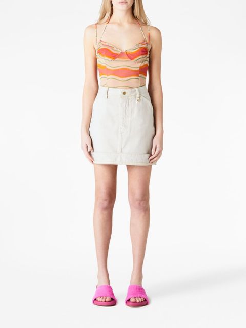 Jacquemus Ilha graphic-print bodysuit - Pink