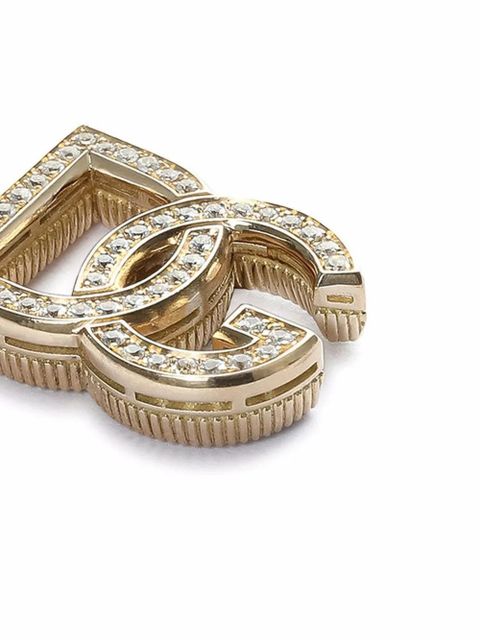 Dolce & Gabbana 18kt yellow gold logo stud earrings - zdjęcie produktu nr 2