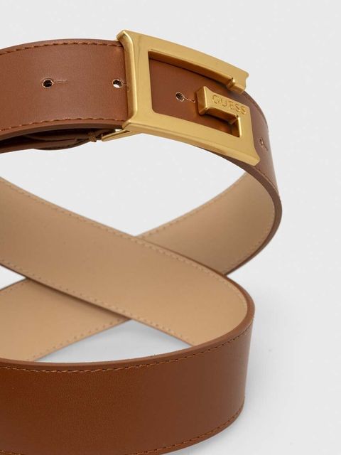 Guess pasek SESTRI damski kolor brązowy BW9104 P4238 - zdjęcie produktu nr 2