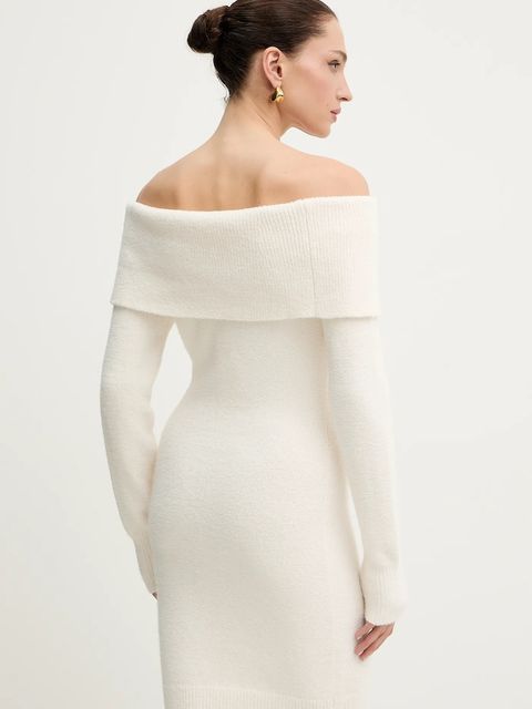 Morgan sukienka kolor beżowy mini dopasowana RMBOGO - zdjęcie produktu nr 2