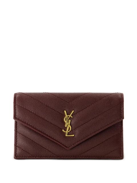 Saint Laurent Cassandre Fragments card holder - Red - zdjęcie produktu nr 1