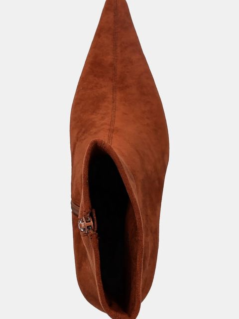 Jeffrey Campbell botki Beth-Ann damskie kolor brązowy na koturnie JC-1772-1-4