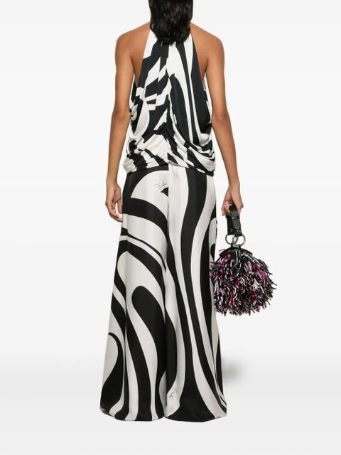 PUCCI Marmo print sleeveless top - Black