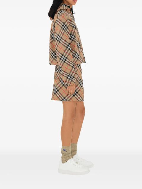 Burberry cropped reversible Check jacket - Neutrals