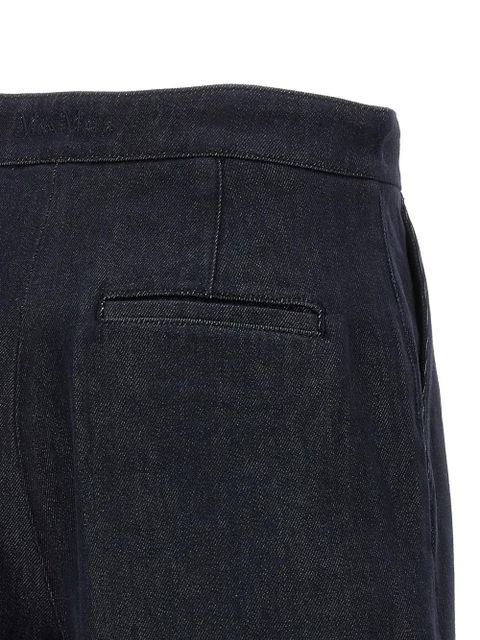 Max Mara Mxmcalca denim effect cuffed shorts - Blue - zdjęcie produktu nr 2