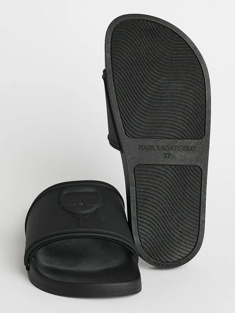 Karl Lagerfeld klapki KONDO 2.0 damskie kolor czarny KL80919M