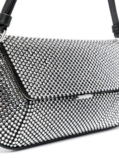 Amina Muaddi mini Ami Crystal shoulder bag - Black