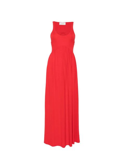Sportmax Panino scoop-neck maxi dress - Red - zdjęcie produktu nr 1