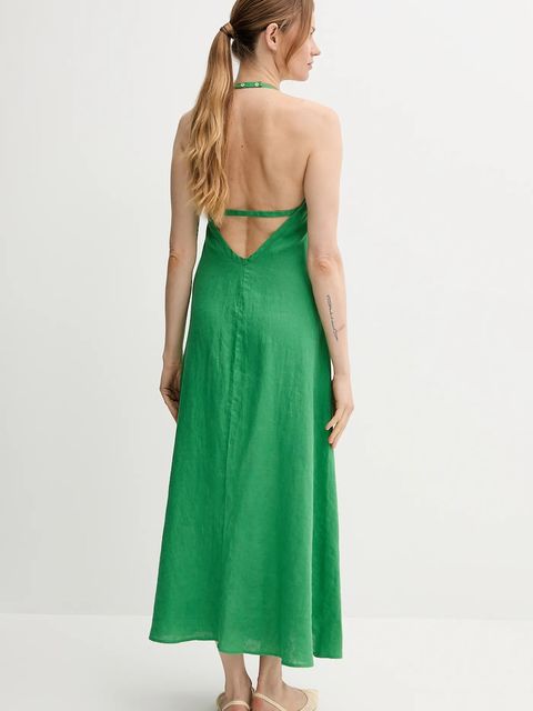 United Colors of Benetton sukienka lniana - zdjęcie produktu nr 1