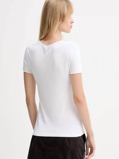 Calvin Klein t-shirt damski kolor biały LV044D310G