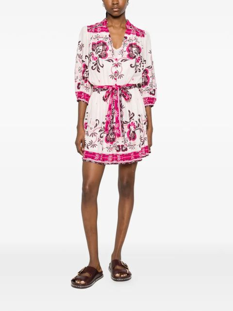 TWINSET floral-print button-fastening midi dress - Pink - zdjęcie produktu nr 2