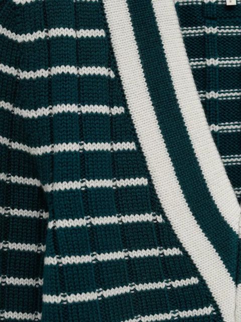 Chloé striped V-neck sweater - Green - zdjęcie produktu nr 2
