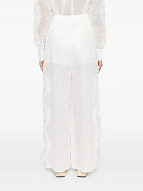 ZIMMERMANN Halliday wide-leg trousers - White